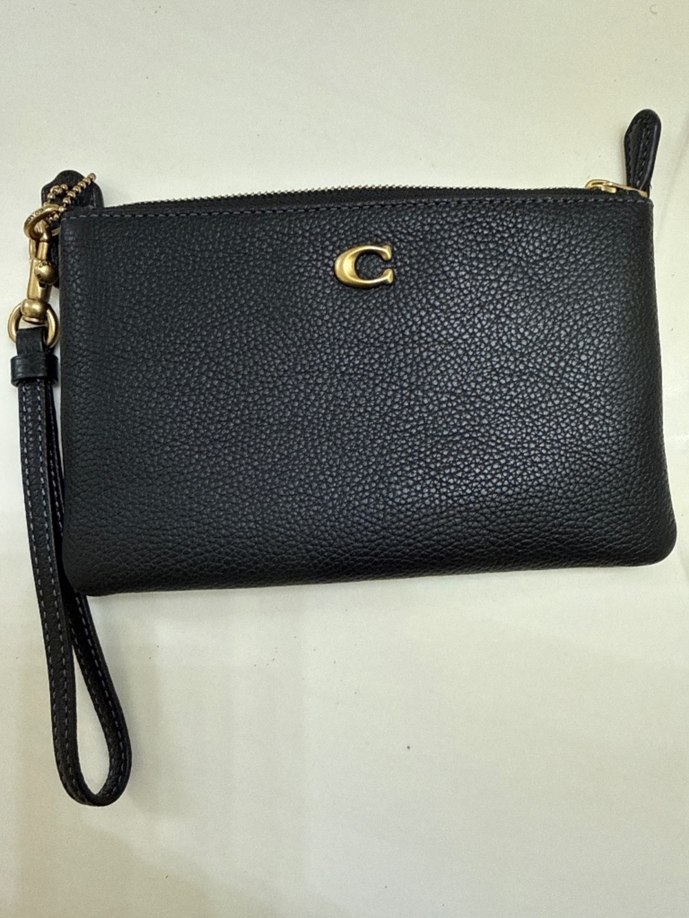 Brand new leather Coach wristlet